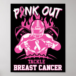 Poster Tópico rosa para combater a conscientização do Can