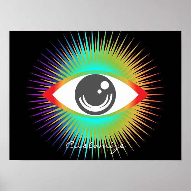 Poster Tópico visual de Alienígena com todas as vistas Th (Frente)