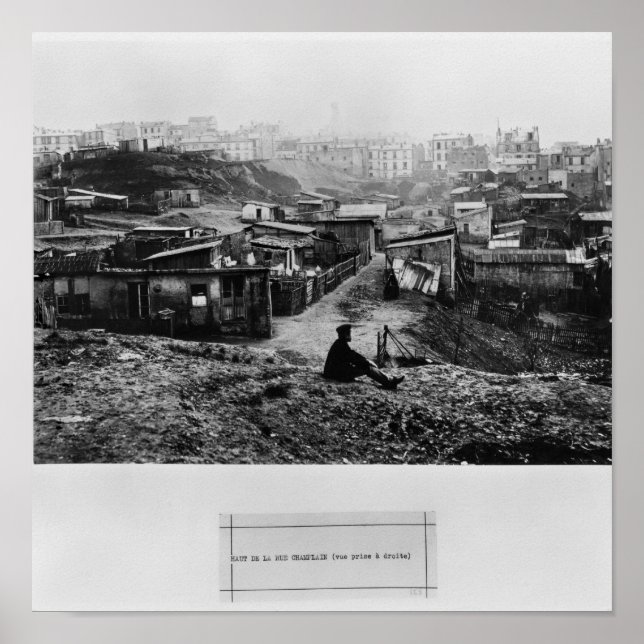 Poster Topo da Rue Champlain Paris, 1858-78 (Frente)