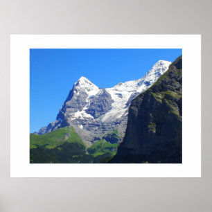 Poster Topo das montanhas nos Alpes suíços