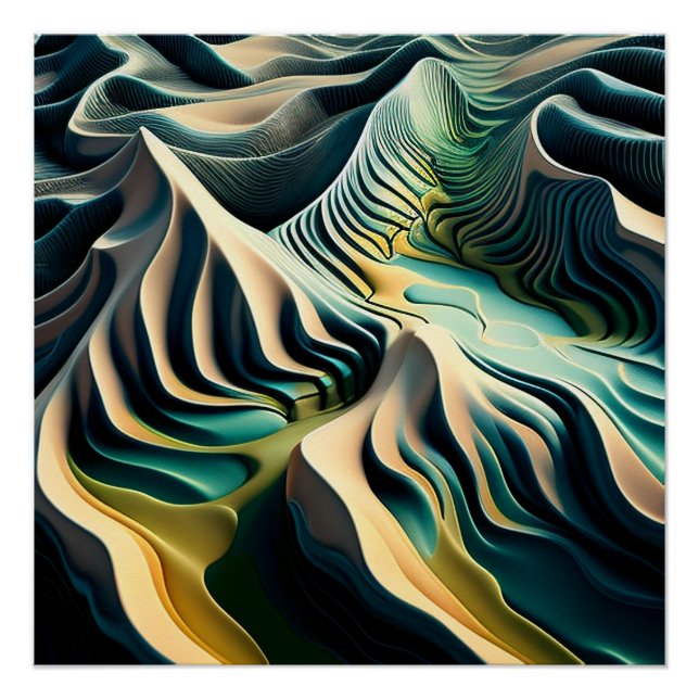 Póster Topographic Currents (Frente)