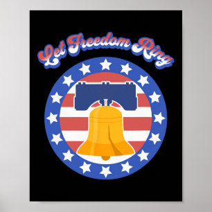 Poster Toque a Liberdade 4 de Julho Diga Bandeira America