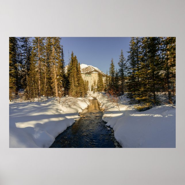 Poster Toque de inverno no lago Louise (Frente)