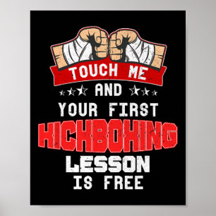 Poster Toque em Mim E Sua Primeira Aula de Kickboxing é G