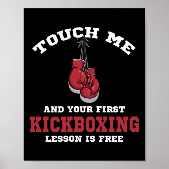 Poster Toque em Mim e Sua Primeira Aula de Kickboxing é G (Frente)