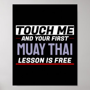 Poster Toque-me e sua primeira aula de Muay Thai é gratui