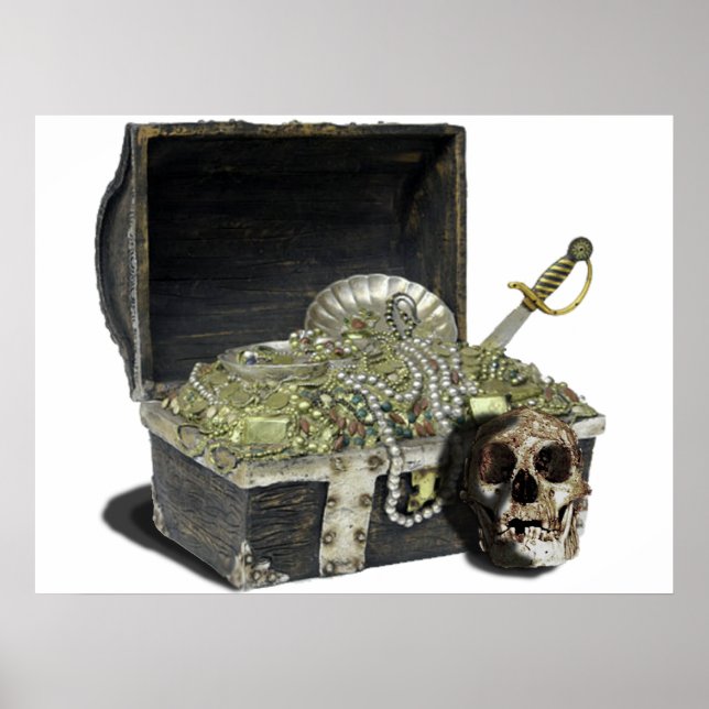 Póster Tórax 1 do tesouro pirata (Frente)