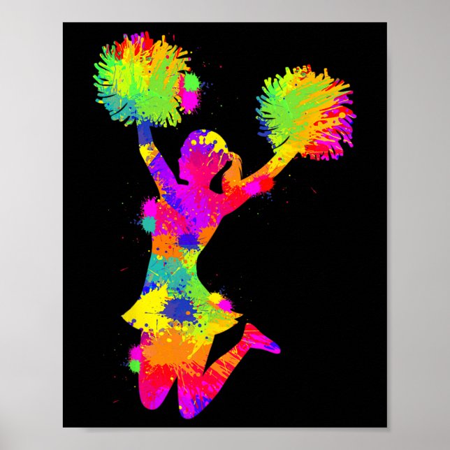 Poster Torcendo Animação Líder de Torcida Garotas Criança (Frente)
