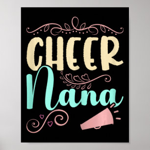 Poster Torcendo Nana Torcendo Vovó Cheerleading Líder de