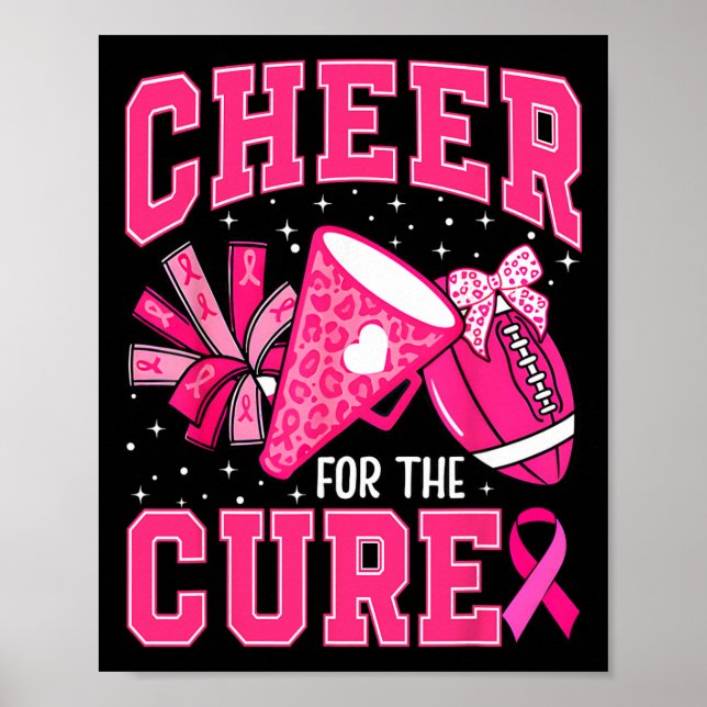 Poster Torcendo Para A Cura Onça Torcendo Rosa Footll Mul (Frente)