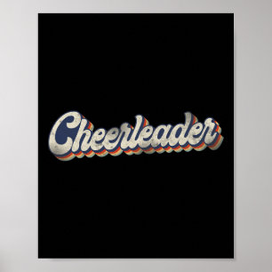 Poster Torcer Liderança de Torcida Retro Vintage Líder de