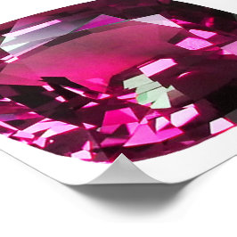 Poster Tormaline Gemstone Pink
