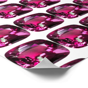 Poster Tormaline Gemstone Pink