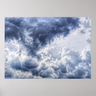 Poster tormentoso das nuvens