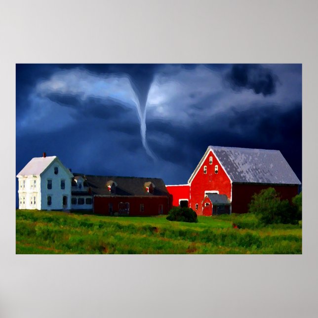 Poster Tornado Red Barn Storm Extreme (Frente)