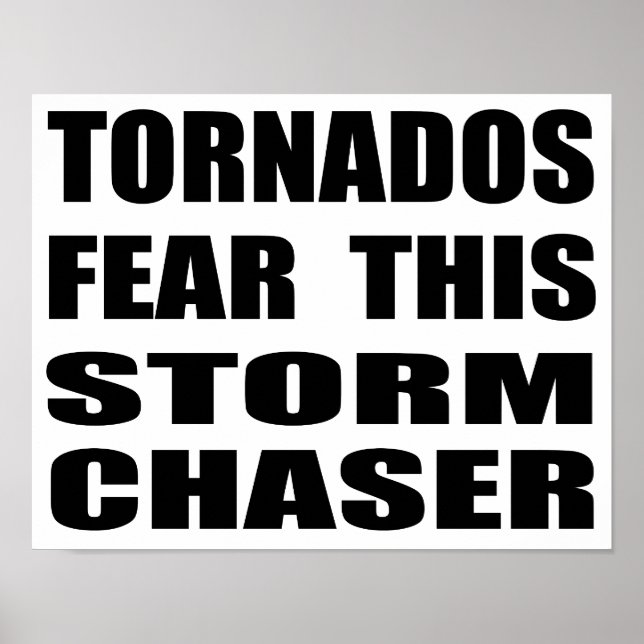 Poster Tornados Temem Esta Tempestade Chaser (Frente)