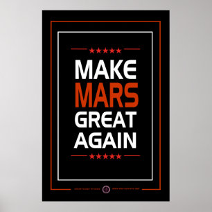 Poster Tornar Excelente Marte Novamente