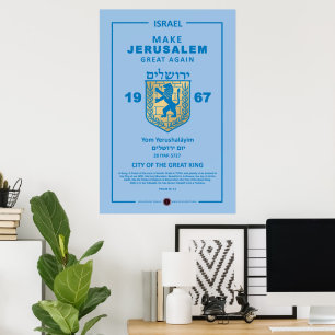 Poster Tornar Jerusalém Excelente Novamente