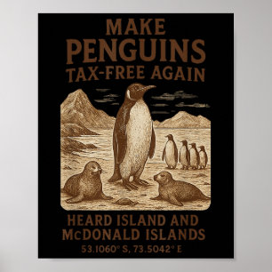 Poster Tornar O Pinguim Isento De Imposto Novamente - Res