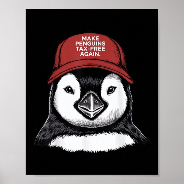 Poster Tornar O Pinguim Isento De Imposto Novamente - Res (Frente)