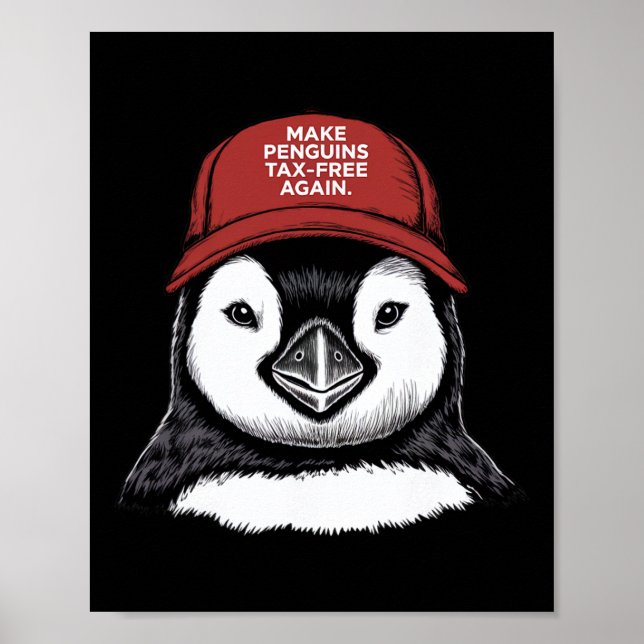 Poster Tornar O Pinguim Isento De Imposto Novamente - Res (Frente)