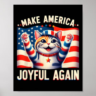 Poster Torne a América alegre novamente Cat Ladies Kamala