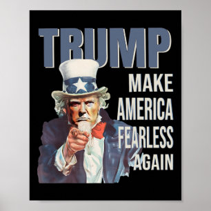 Poster Torne a América Destemida Novamente Republicano Pr