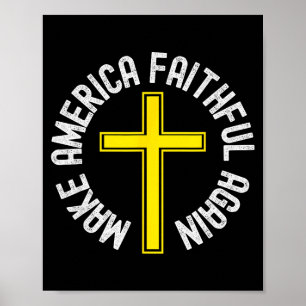 Poster Torne a América Fiel Novamente, Cristão, Páscoa, N
