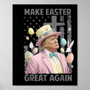 Poster Torne a Páscoa Excelente Engraçada Presidente