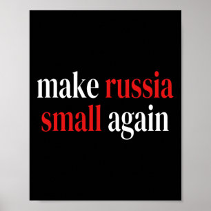 Poster Torne a Rússia Pequena Novamente Glória à Ucrânia