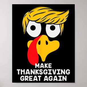 Poster Torne o Excelente de Ação de Graças novamente Trum