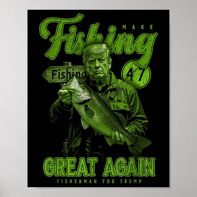 Poster Torne O Excelente De Pesca Mais Engraçado B Pescar (Frente)