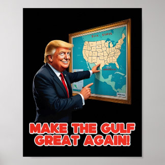 Poster Torne O Excelente Do Golfo Mais Engraçado Trump Be