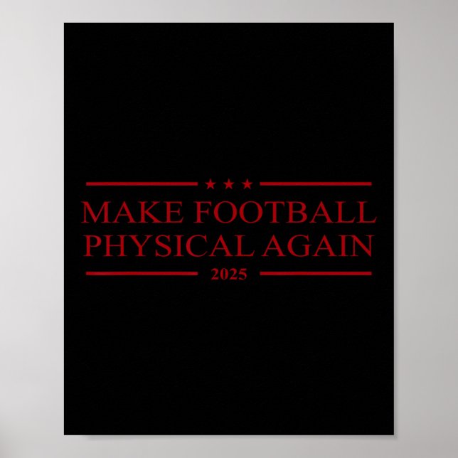 Poster Torne o futebol físico novamente 2025 (Frente)
