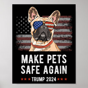 Poster Torne Os Animais Seguros Novamente Cachorro Francê