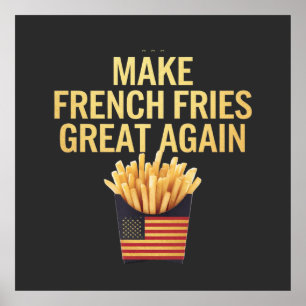 Poster Torne Os Fries Franceses Excelentes Novamente Deli