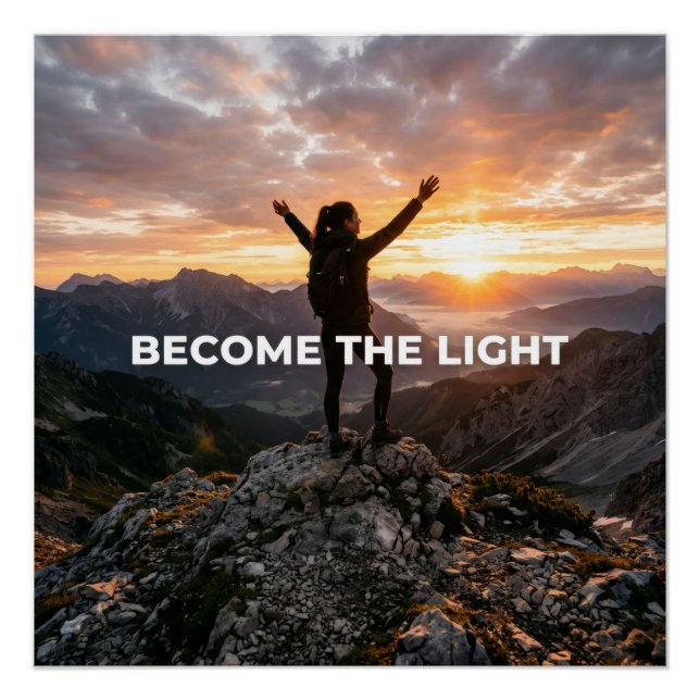 Póster Torne-se a Luz (Frente)