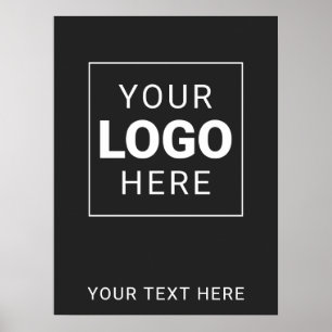 Poster Torne Seu Logotipo e Texto da Empresa
