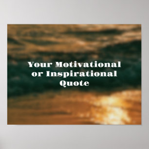 Poster Torne Seu Próprio Texto Inspiracional Motivacional