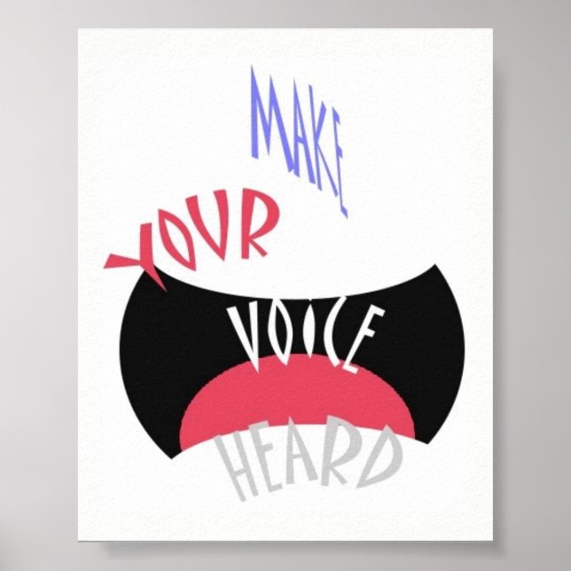 Poster Torne Sua Voz Ouvida Mini (Frente)