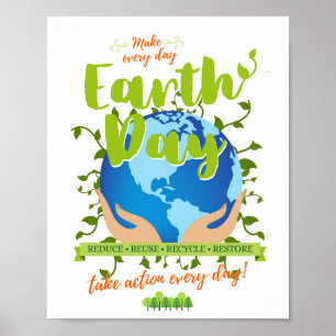 Poster Torne Todo Dia Dia da Terra