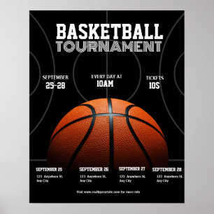 Poster Torneio de Basquete Universitário, Esporte Basquet