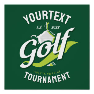 Póster Torneio de Golfe do nome Pro Golf Torphy Golfing