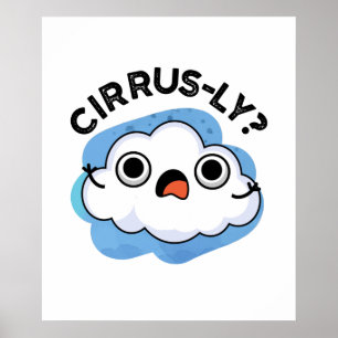 Poster Torneira de Nuvem de Cirrus Climáticos Cons Cirru