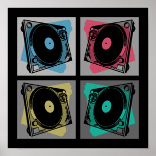 Poster Torneiras de Arte Pop Retro