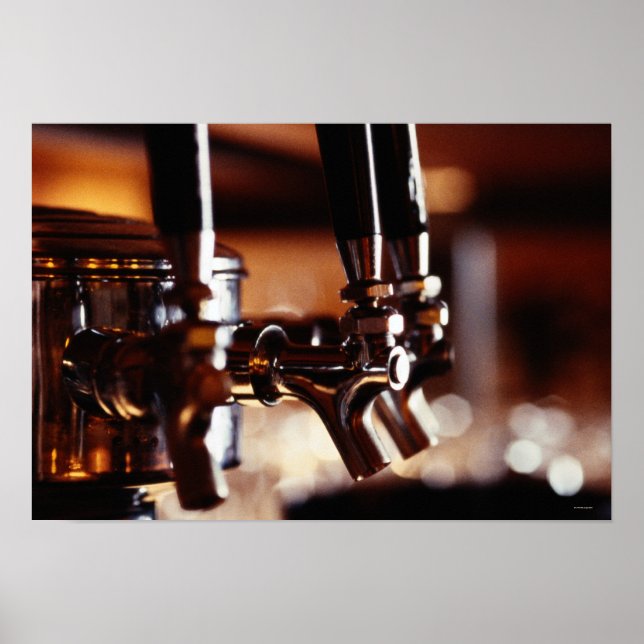 Póster Torneiras de cerveja (Frente)