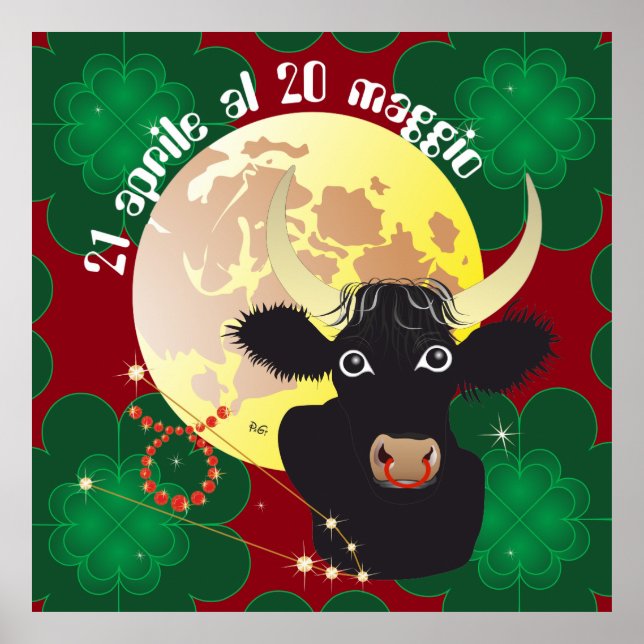 Poster Toro 21 al de 20 posteres Aprile maggio (Frente)