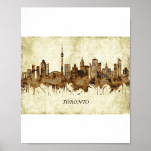 Poster Toronto Canada Cityscape