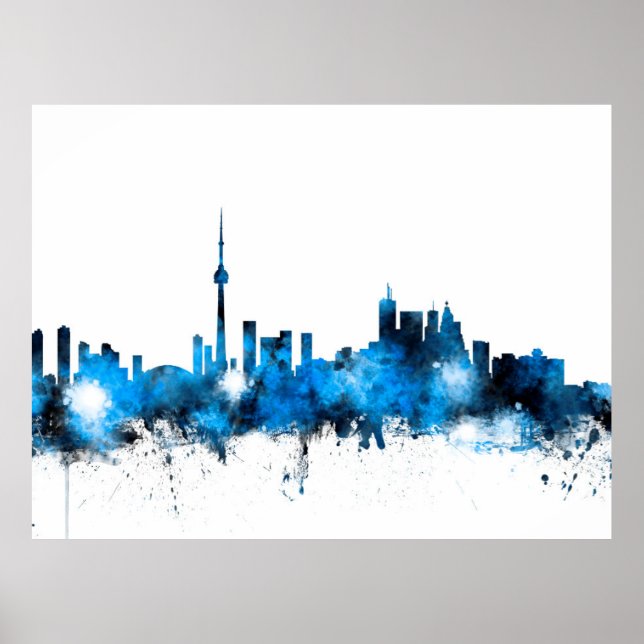 Poster Toronto Canada Skyline (Frente)