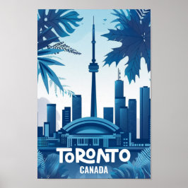 Poster Toronto Canada Vintage Familiar Viagem Place
